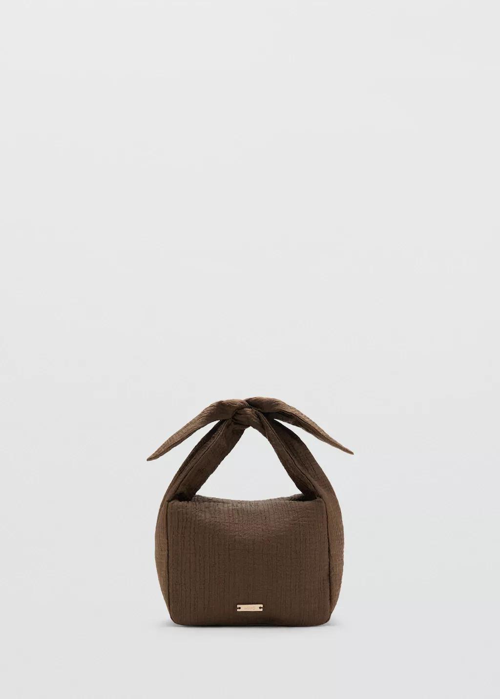 Brown Bamboula Handbag With Bow, Medium Brown, large image number 3