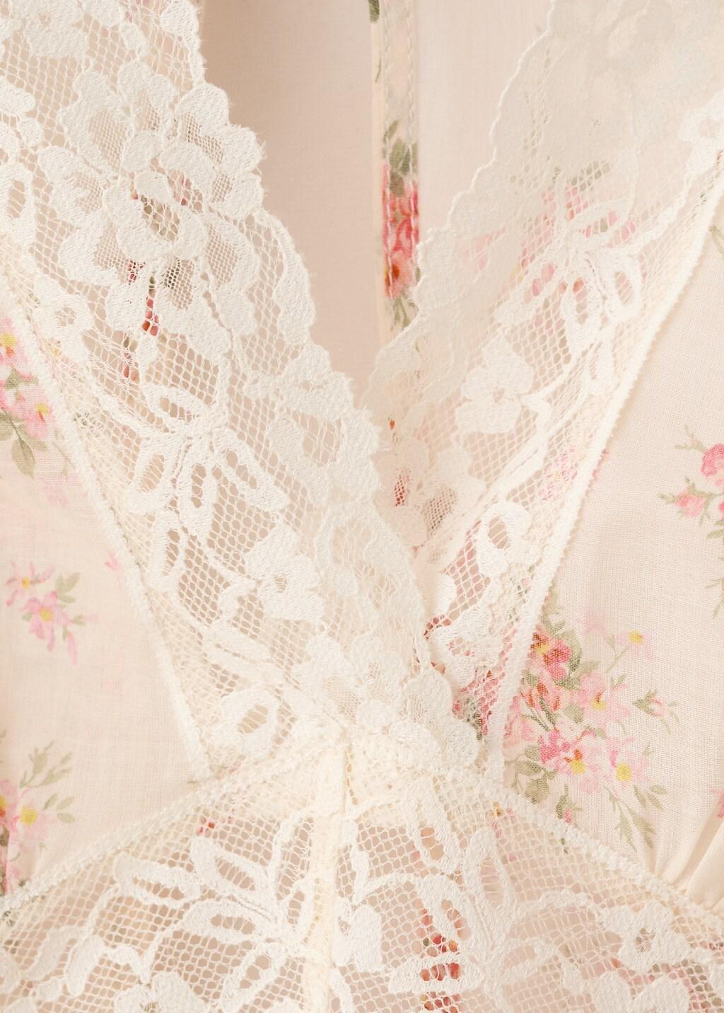 Pink Floral Lace Blouse, Pink, large image number 1