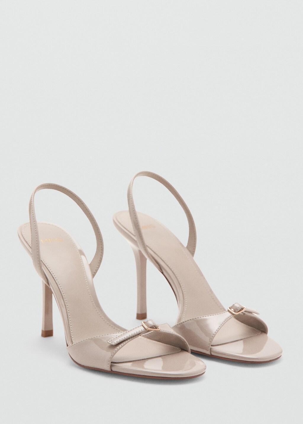 Pink Lt Pastel High-Heeled Sandals With Buckle Straps, Light-Pastel Pink, large image number 0