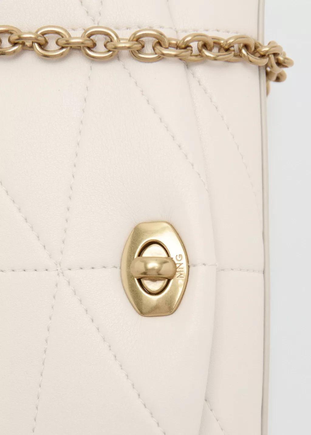 White Crossbody Bag With Flap, Natural White, large image number 1