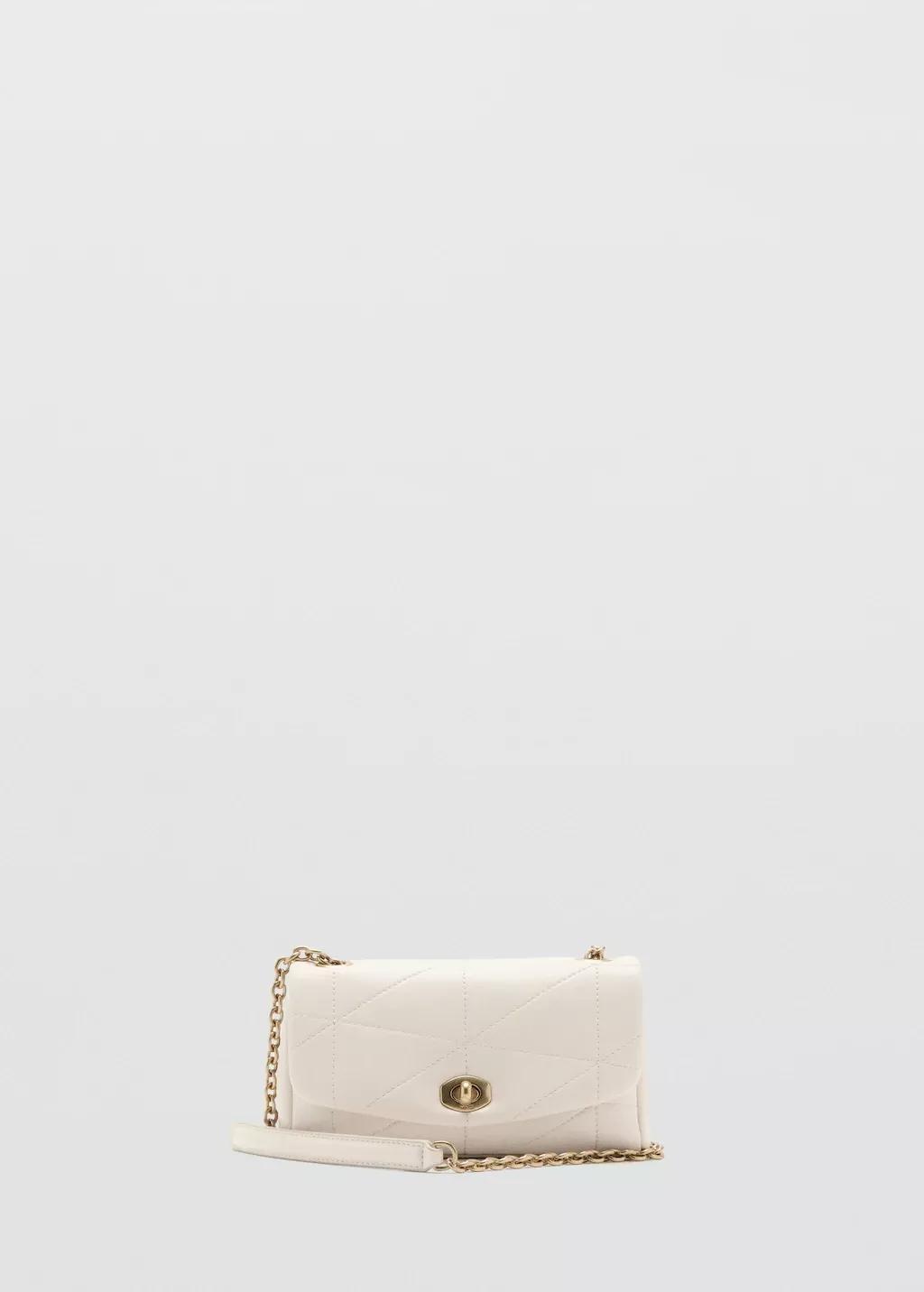 White Crossbody Bag With Flap, Natural White, large image number 3
