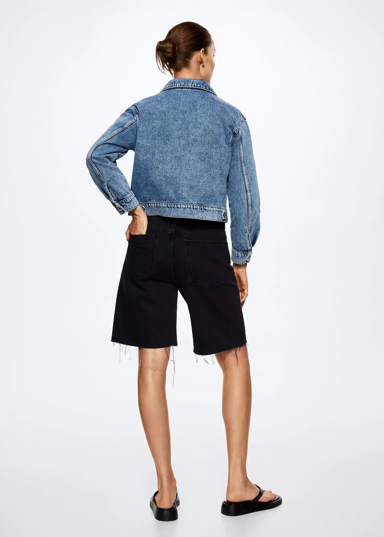 open blue Pockets denim jacket, , large image number 4