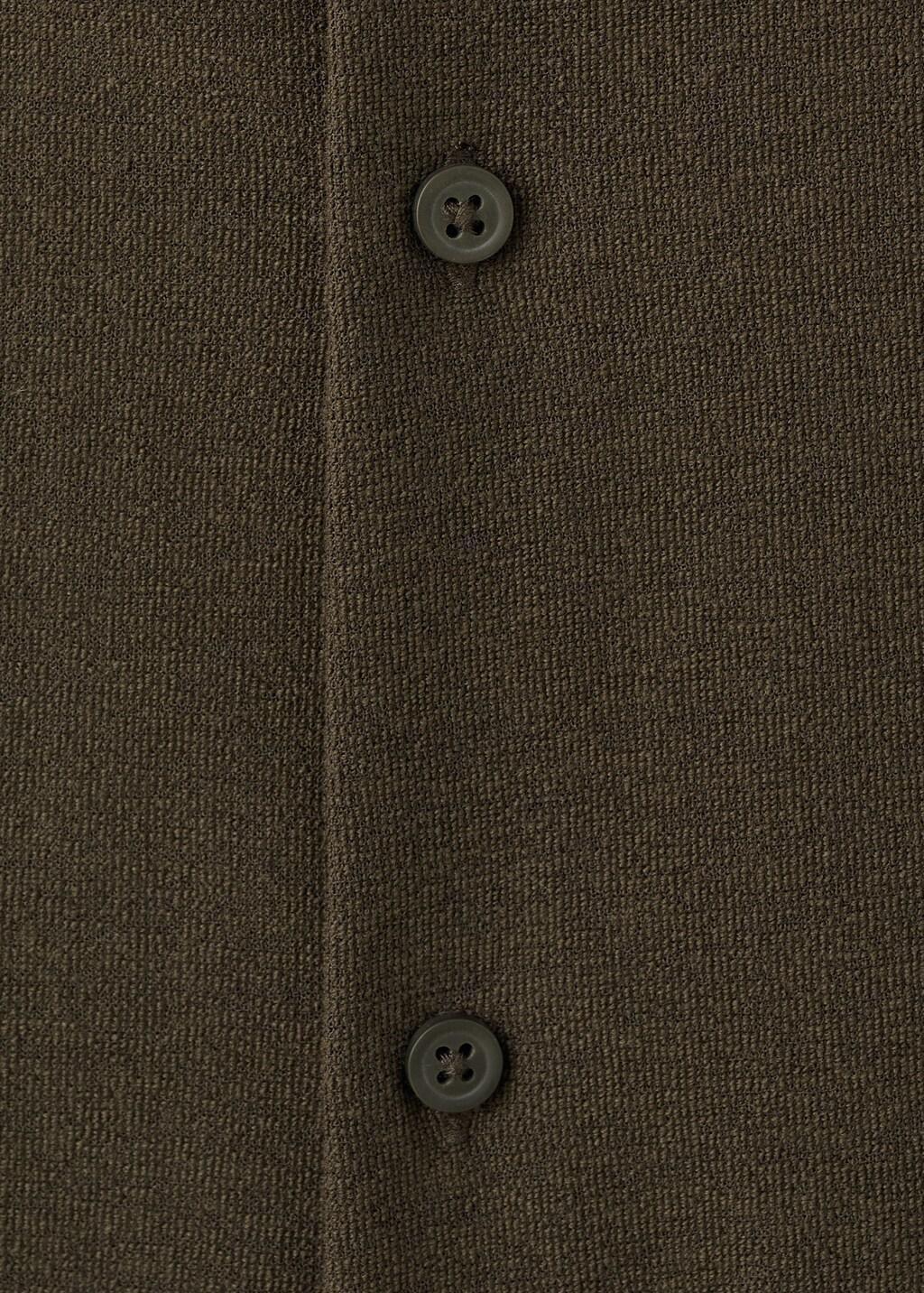 Brown Regular Fit Cotton Blend Textured Shirt, Brown, medium