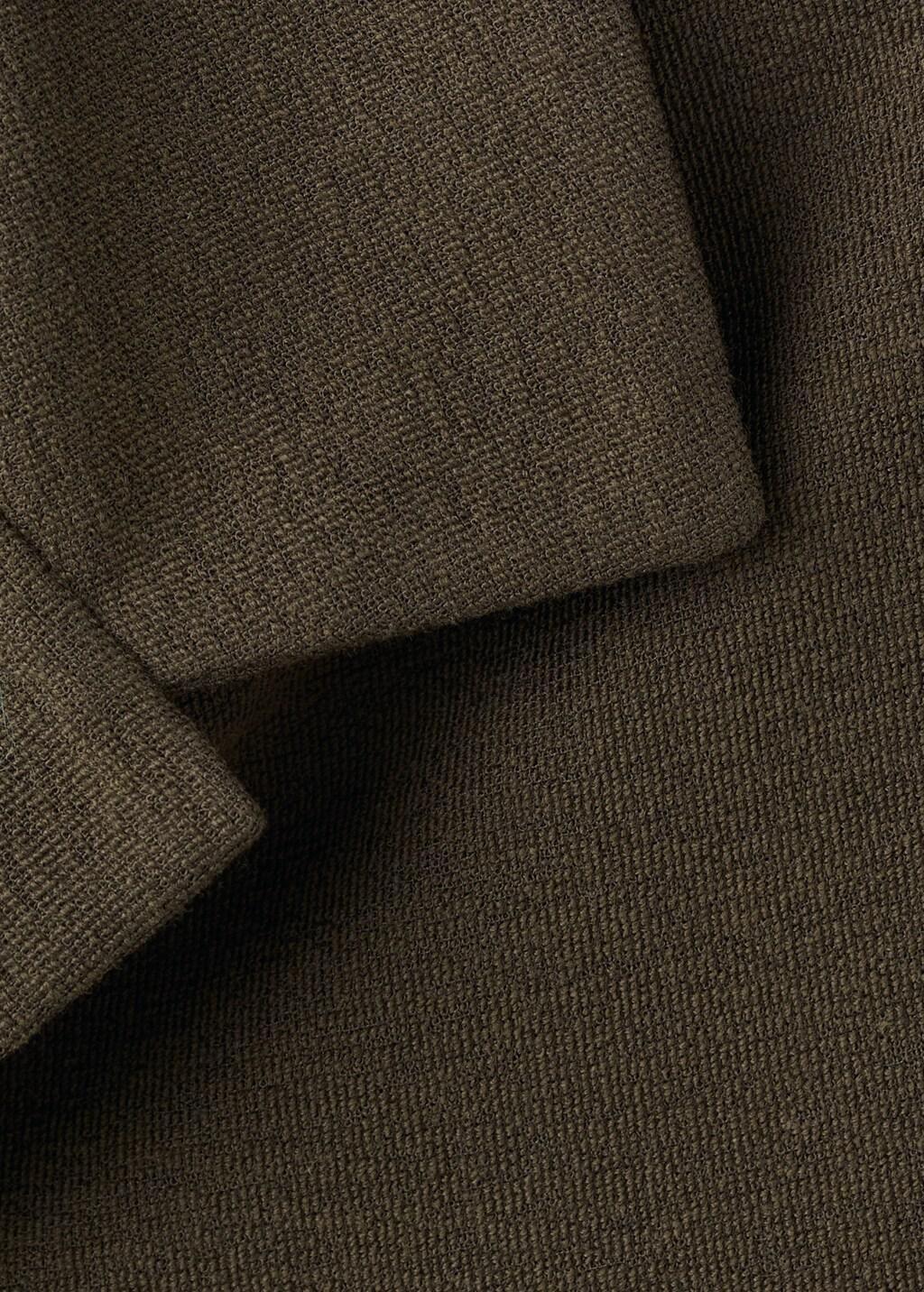 Brown Regular Fit Cotton Blend Textured Shirt, Brown, large image number 2