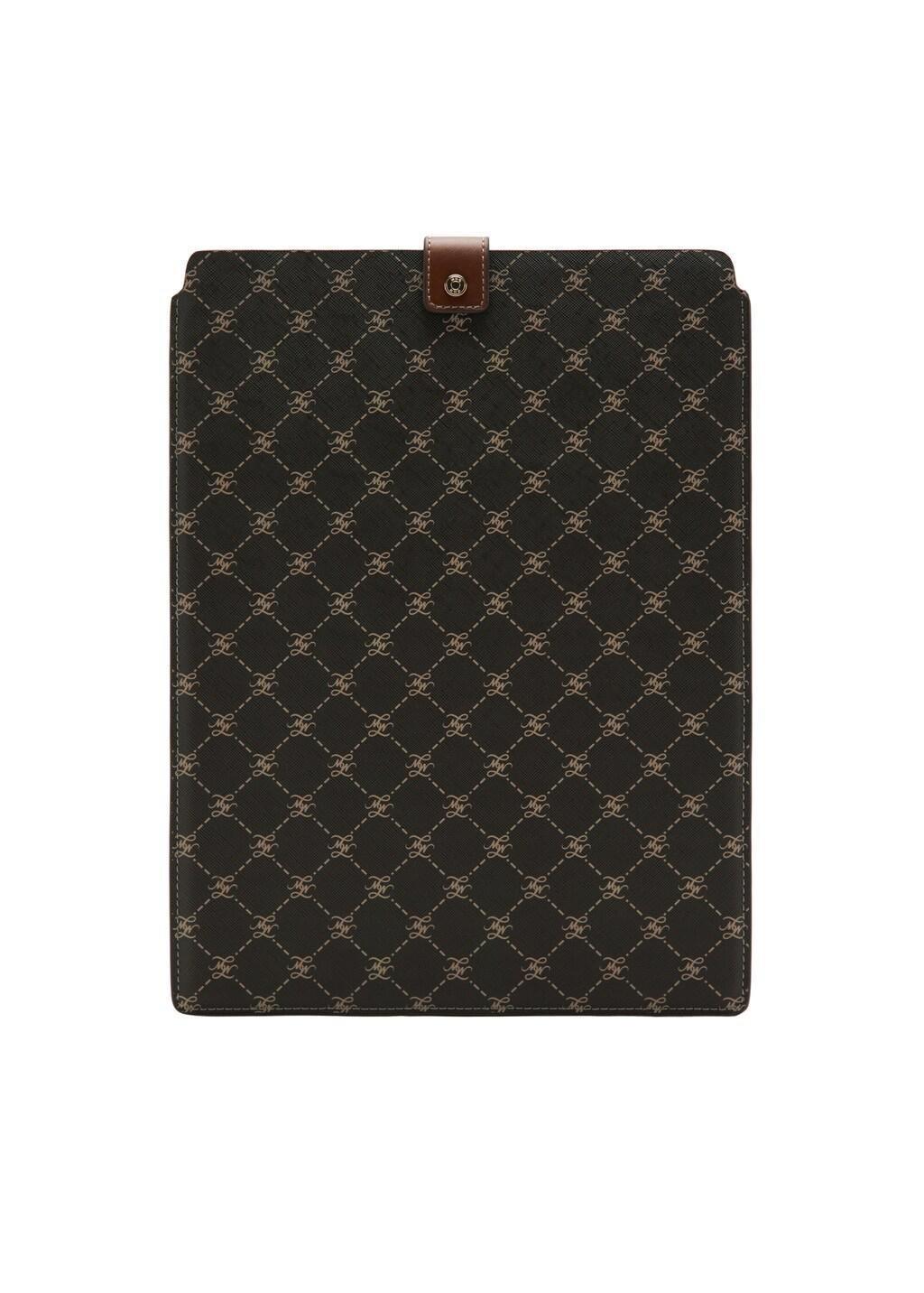 BROWN Laptop case with printed logo, Women, Brown, large image number 2