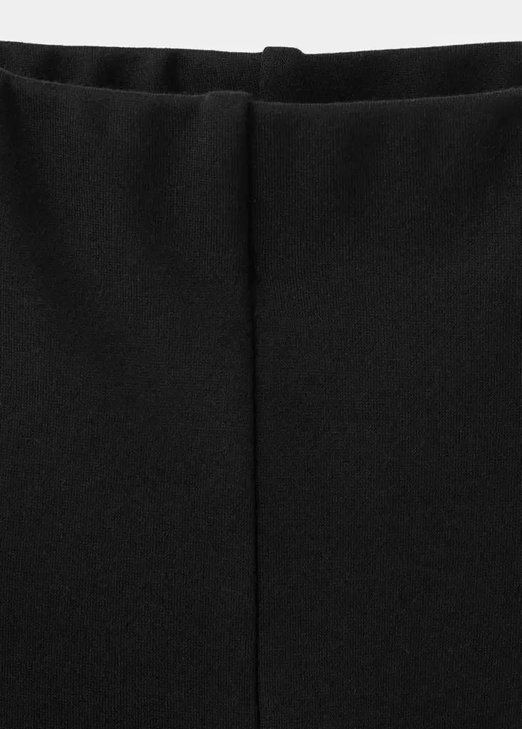 Black Flared Seam Leggings, Kids Girls, Black, large image number 3