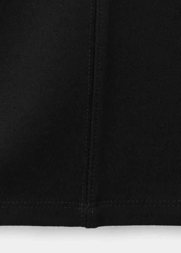 Black Flared Seam Leggings, Kids Girls, Black, large image number 4