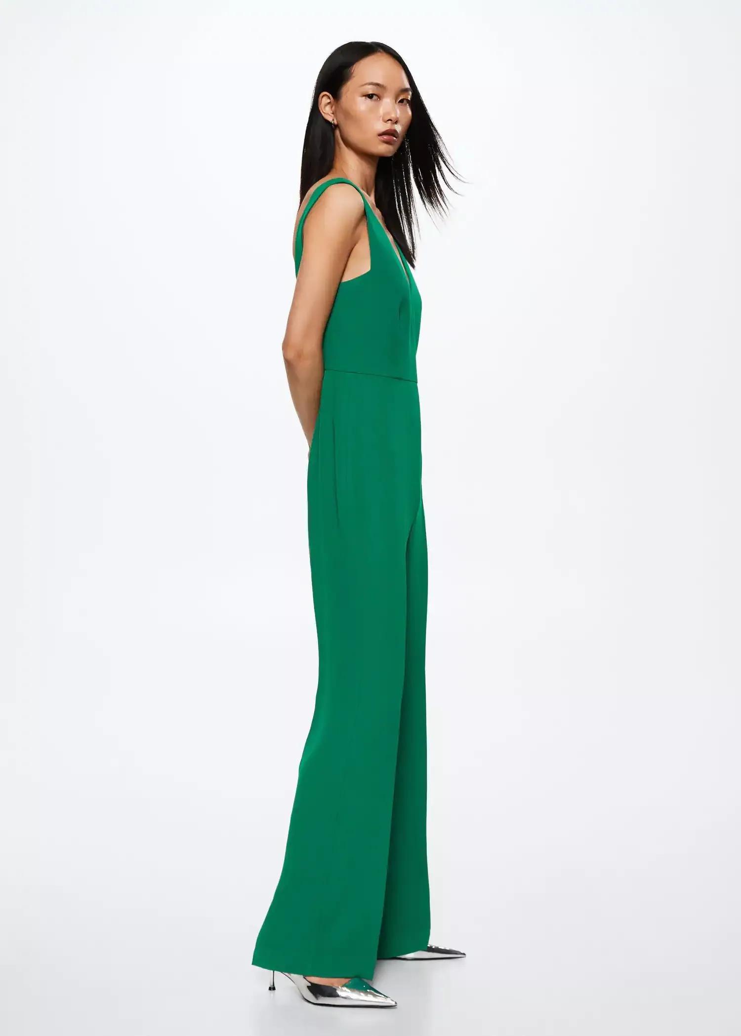 Green Long Strap Jumpsuit, , large image number 1