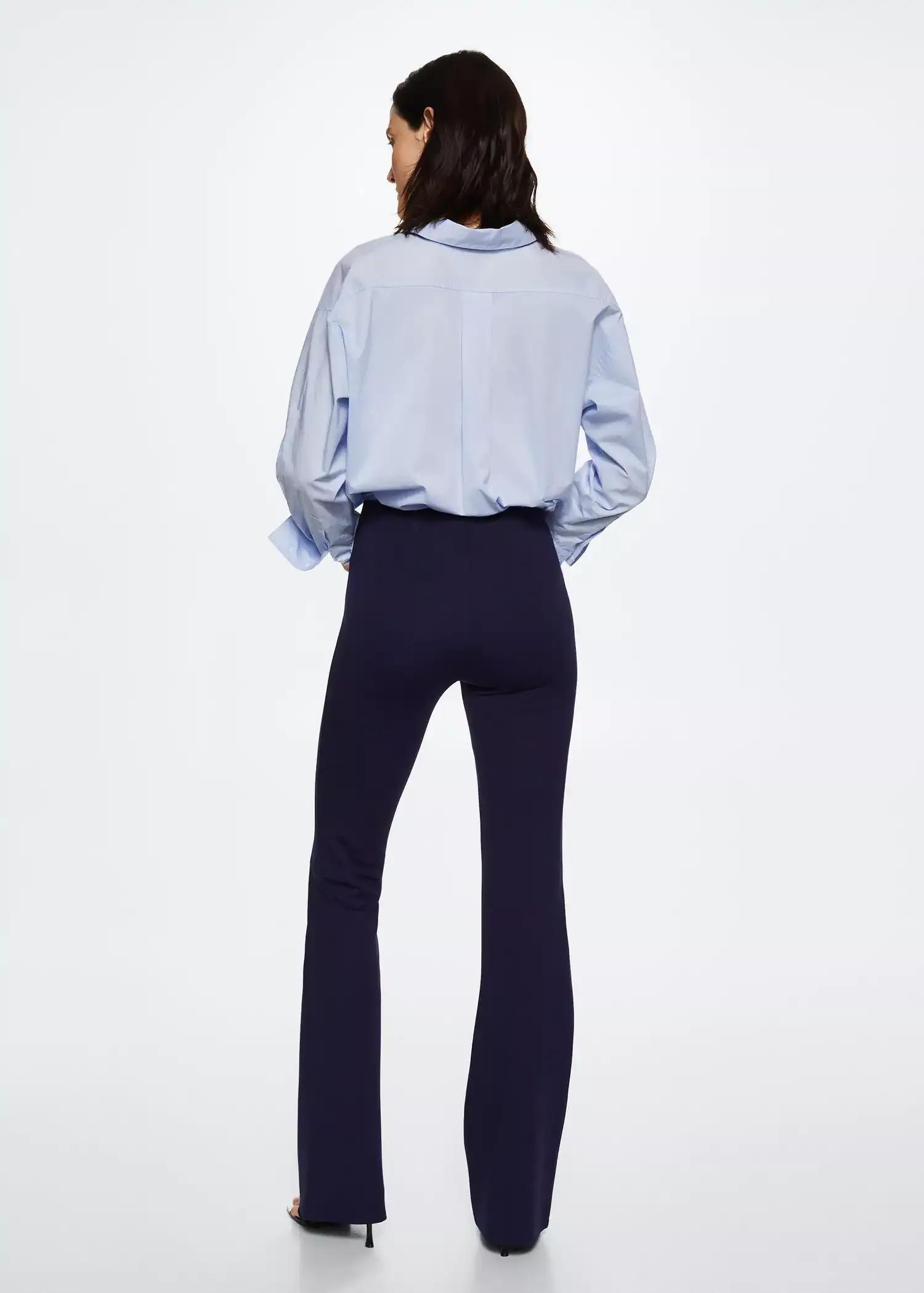 dark blue Flared leggings, , large image number 1