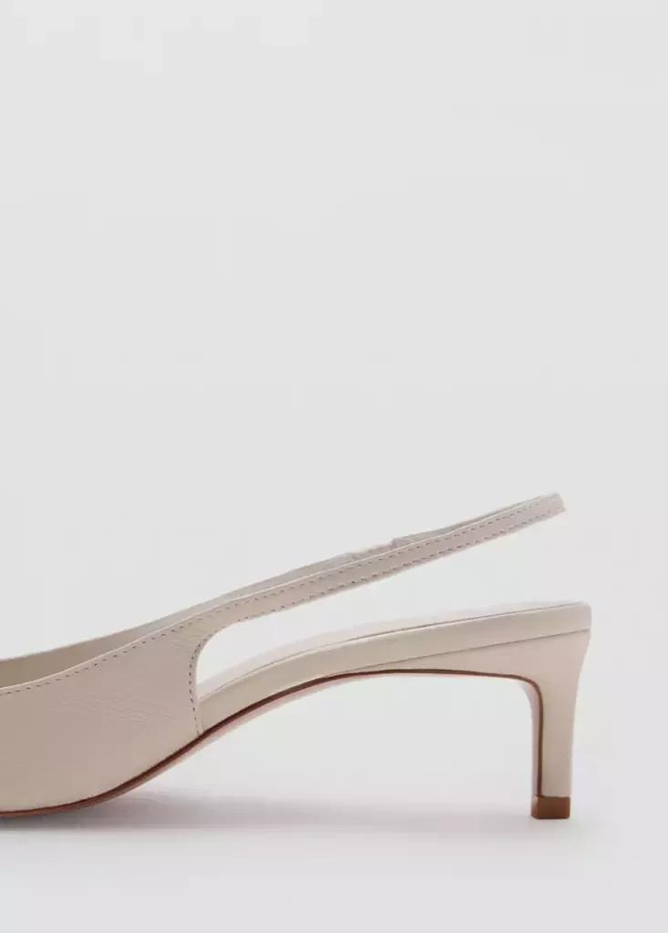 Beige Kitten Heel Pointed Toe Shoe, Light Beige, medium