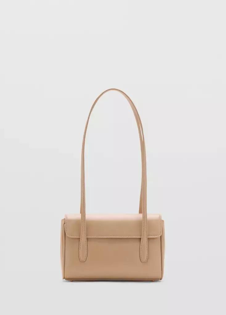 Beige Flap Shoulder Bag, , medium