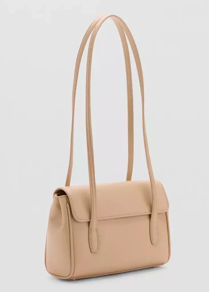 Beige Flap Shoulder Bag, , medium