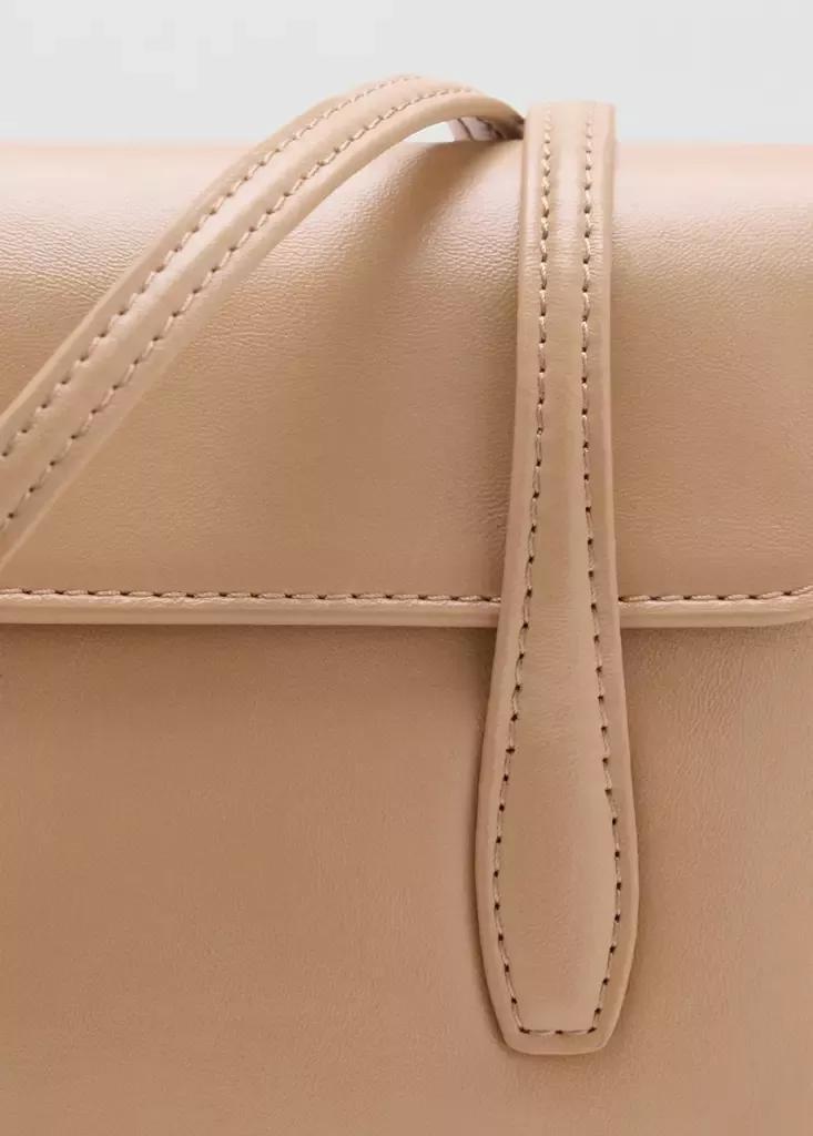 Beige Flap Shoulder Bag, , large image number 3