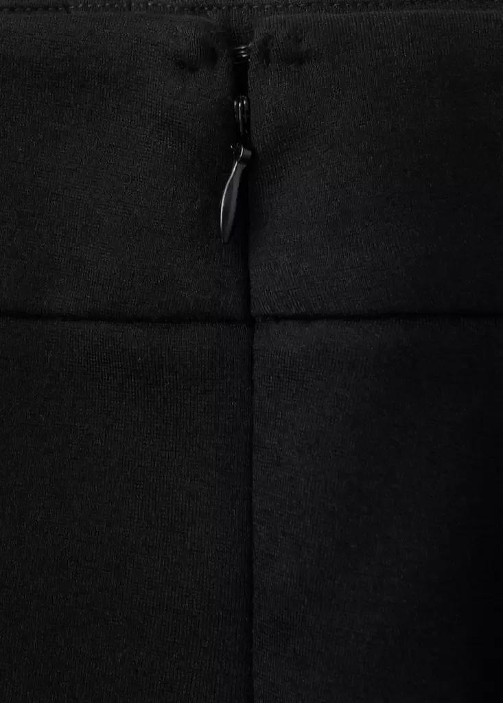 Black Capri Trousers With Ings, , large image number 4