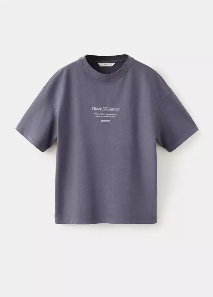 Purple Oversized Garment-Dyed T-Shirt, , medium