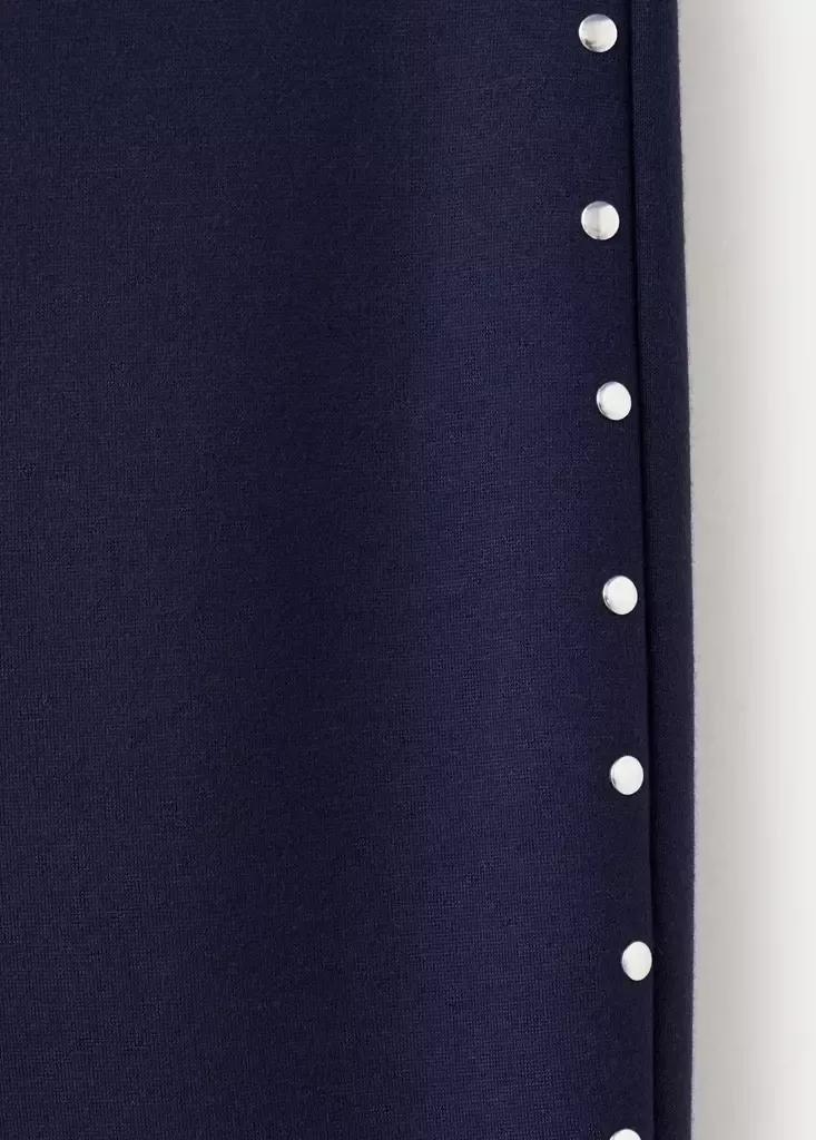 Navy Flared Leggings With Studs, , large image number 2