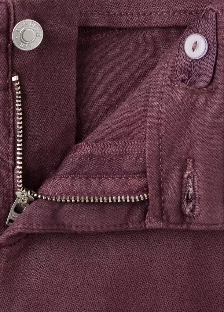 Burgundy Flared Jeans With Studs, Dark Purple, large image number 3