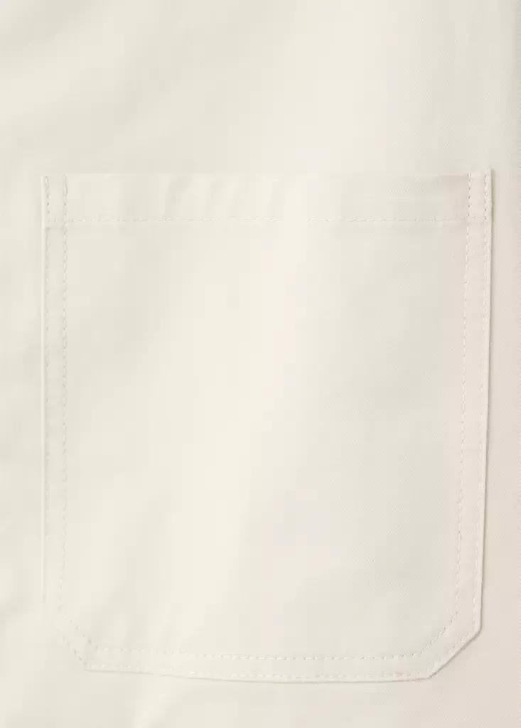 Cream Cropped Jacket With Pockets, , large image number 7