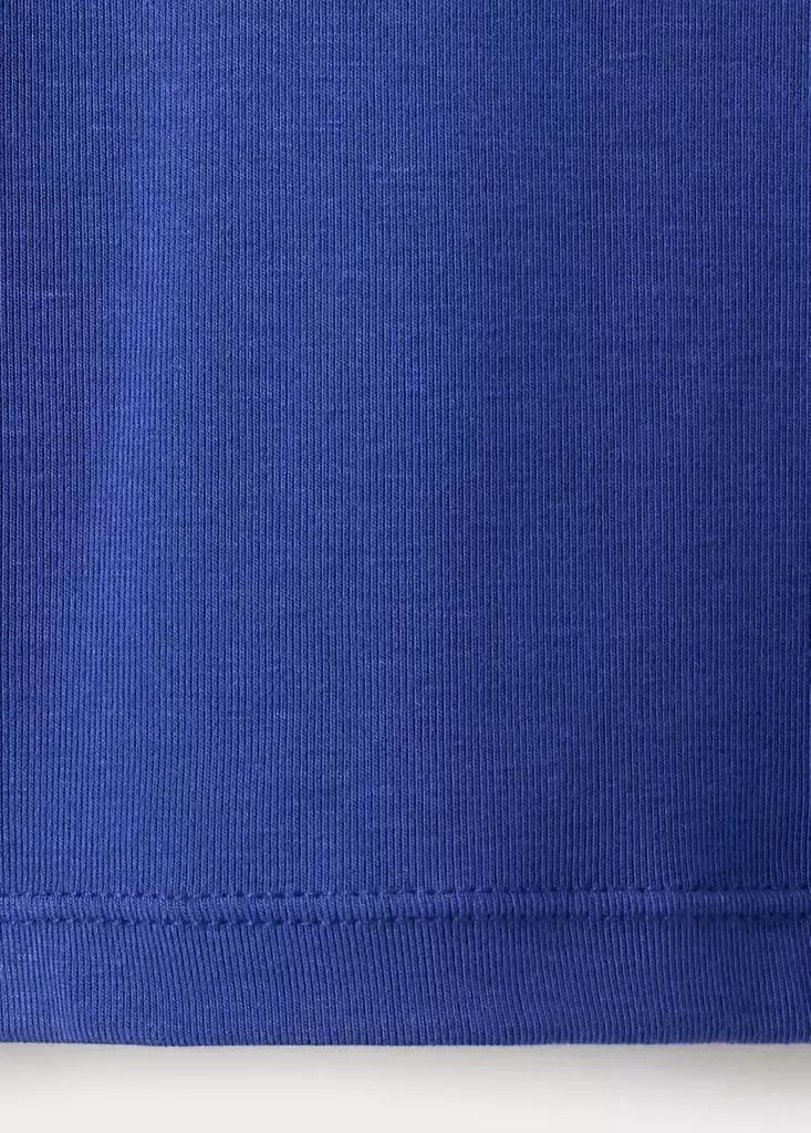 Blue Long-Sleeved Fitted T-Shirt, Medium Blue, large image number 5