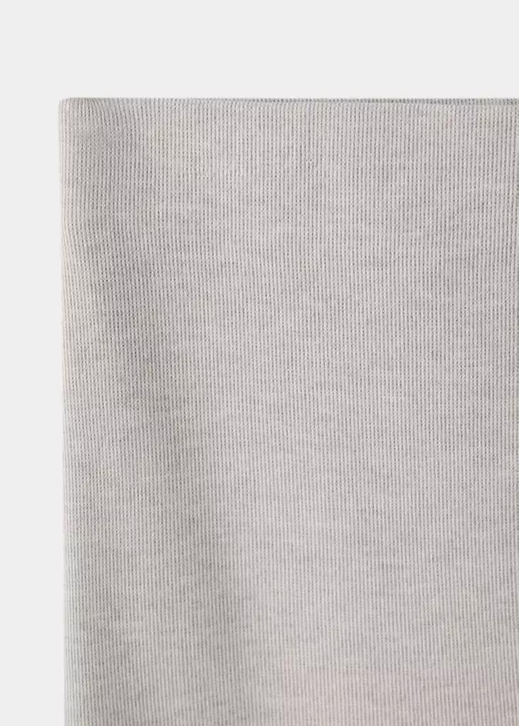 Beige Ribbed Straight-Leg Trousers, Light Pastel Brown, large image number 5