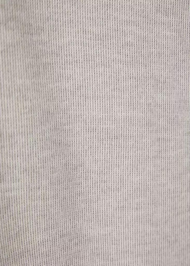 Beige Ribbed Straight-Leg Trousers, Light Pastel Brown, large image number 6