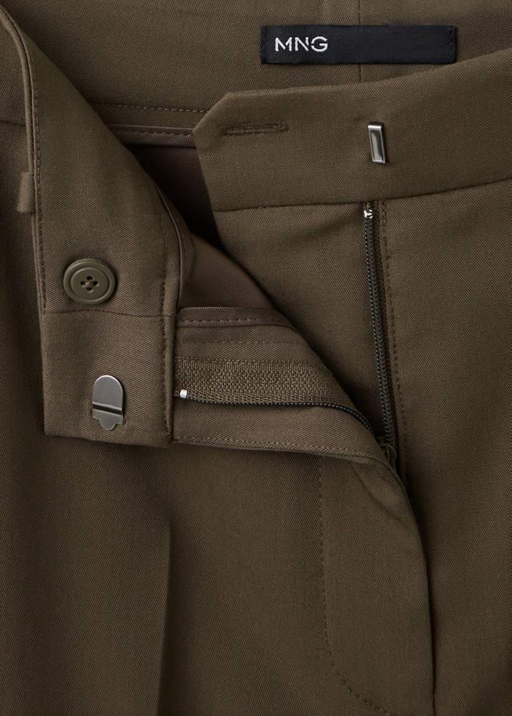 Green Straight Suit Trousers, , large image number 5
