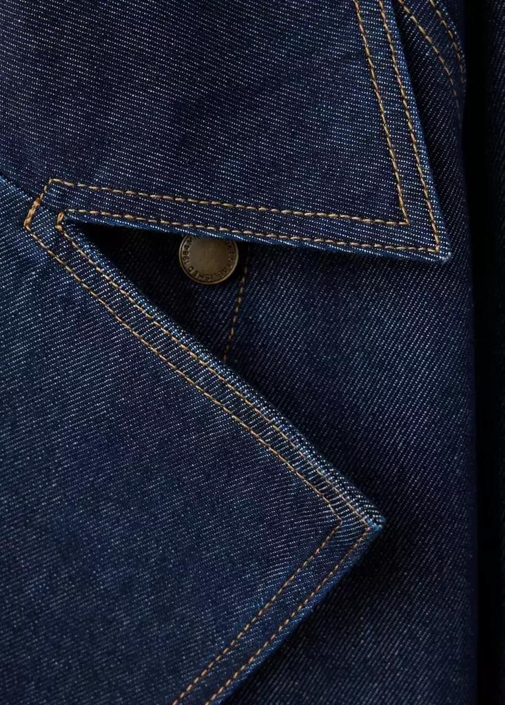 Blue Belt Denim Trench, Open Blue, large image number 5