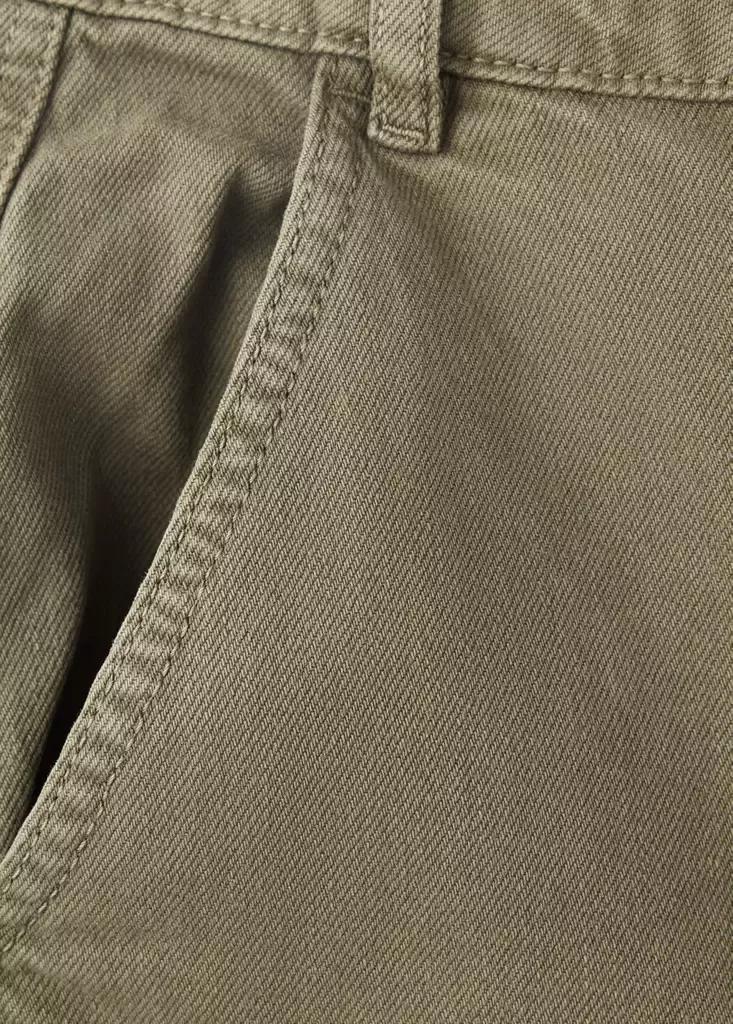 Khaki Mid-Rise Cargo Jeans, Beige - Khaki, large image number 6