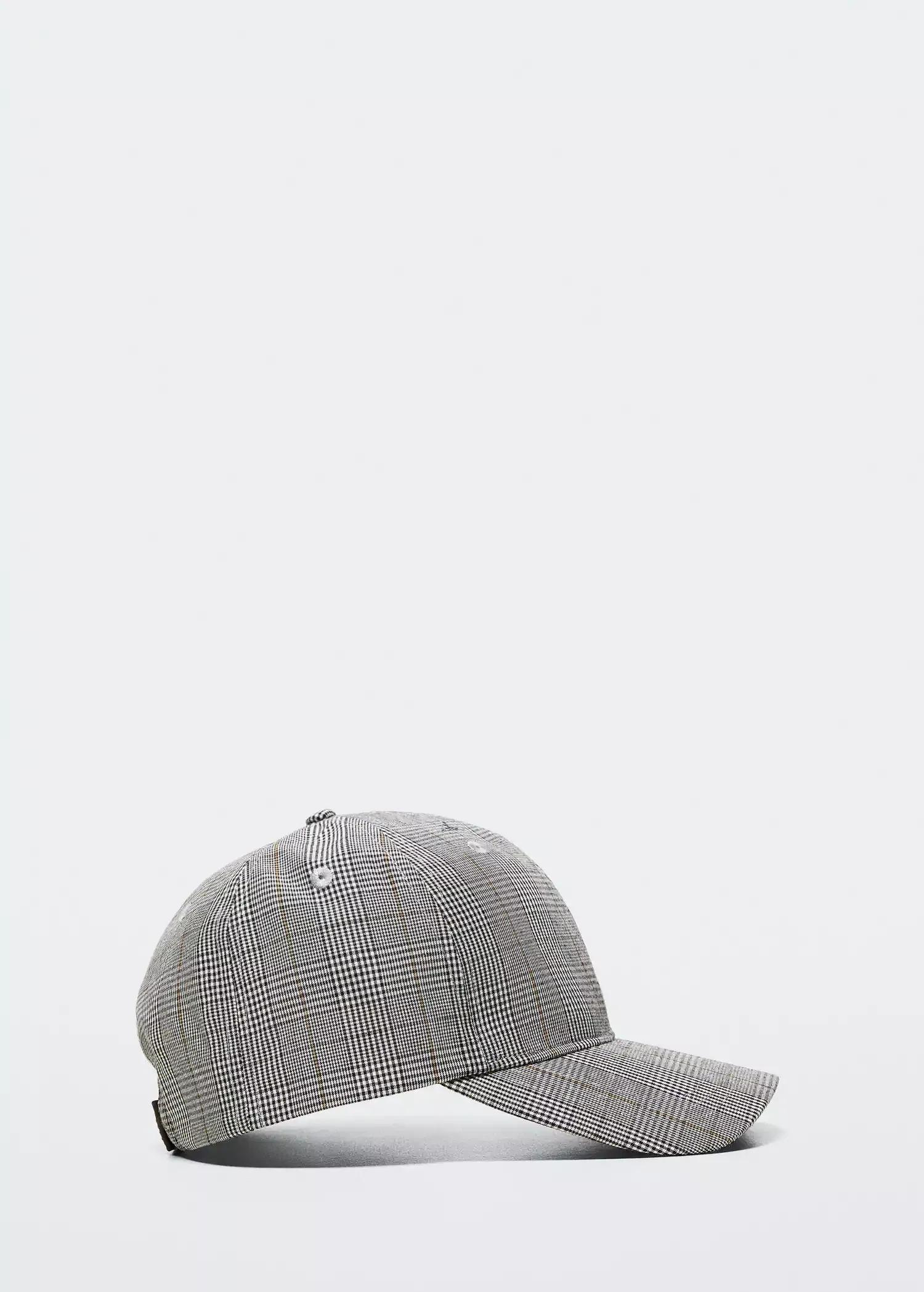 Brown Cap With Check Visor, , large image number 0
