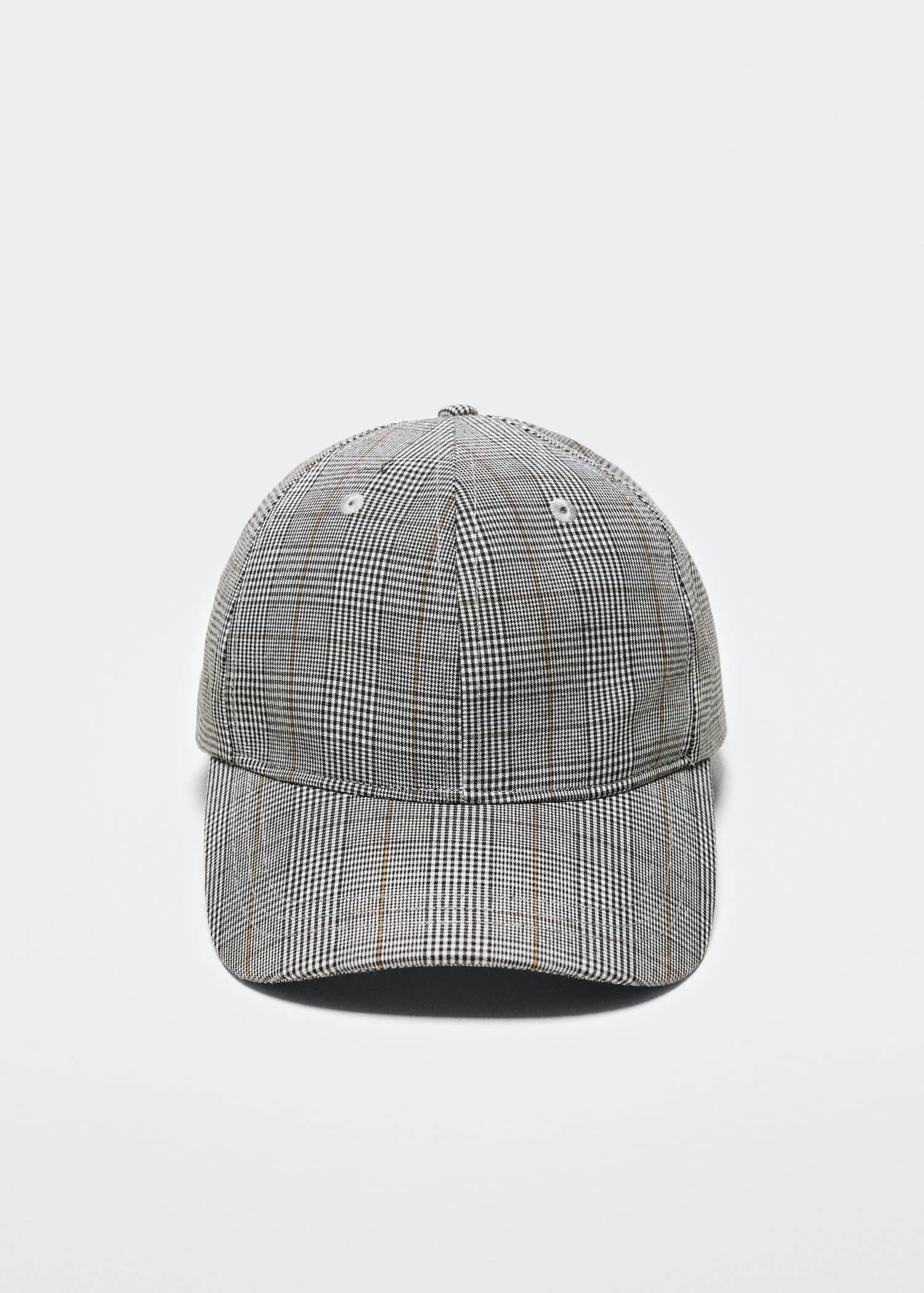 Brown Cap With Check Visor, , large image number 1