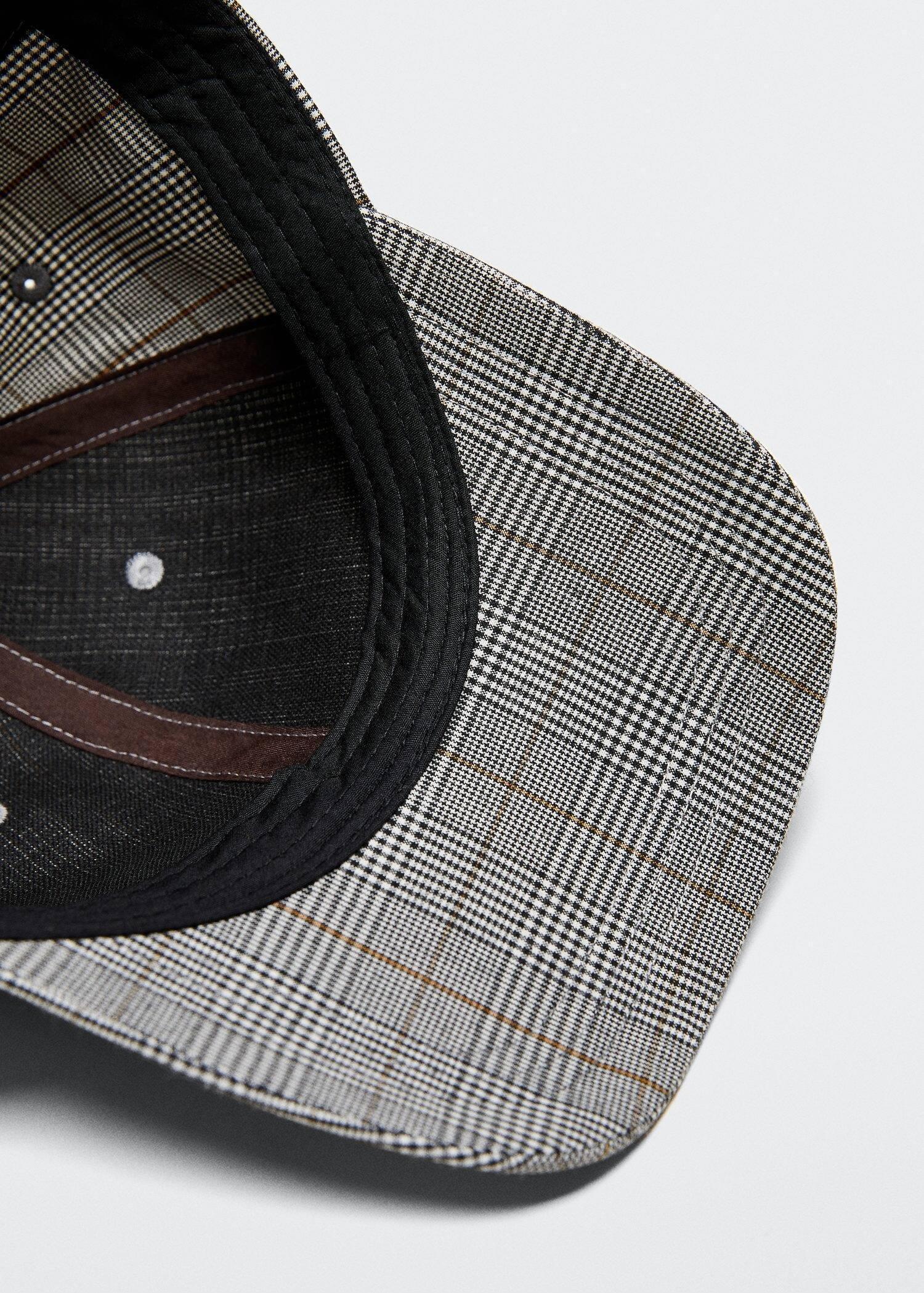 Brown Cap With Check Visor, , large image number 4