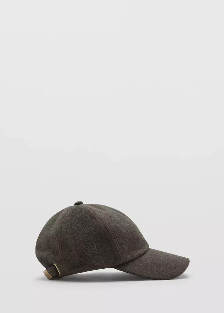 Khaki Cap With Visor, Beige - Khaki, medium