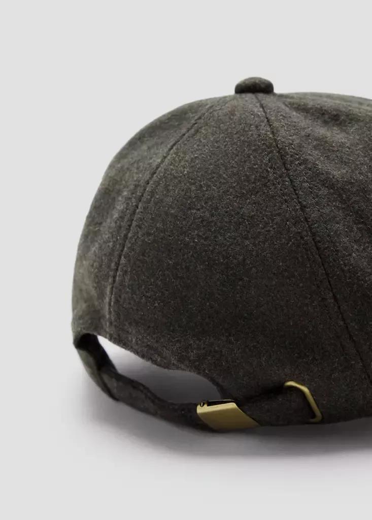 Khaki Cap With Visor, Beige - Khaki, medium