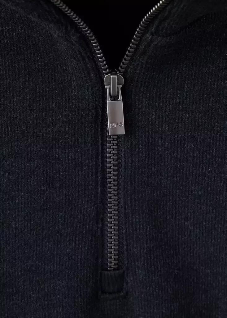 Navy Regular-Fit Brushed-Knit Sweatshirt, Navy, large image number 6