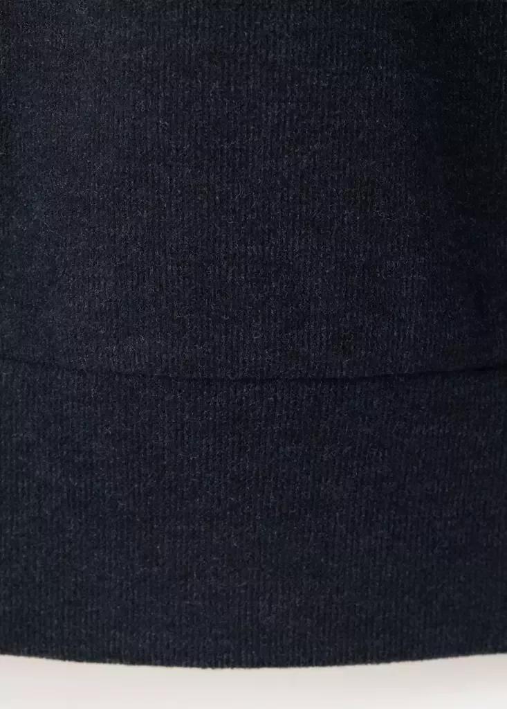 Navy Regular-Fit Brushed-Knit Sweatshirt, Navy, large image number 7