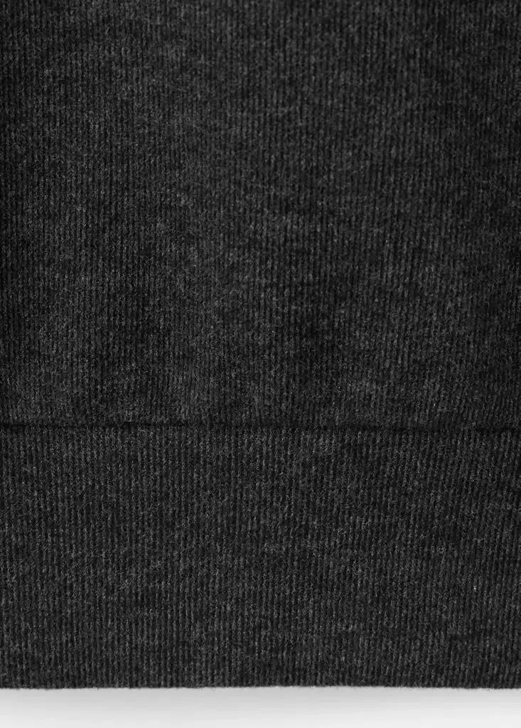 Grey Regular-Fit Zip-Neck Sweatshirt, Dark Grey, large image number 7