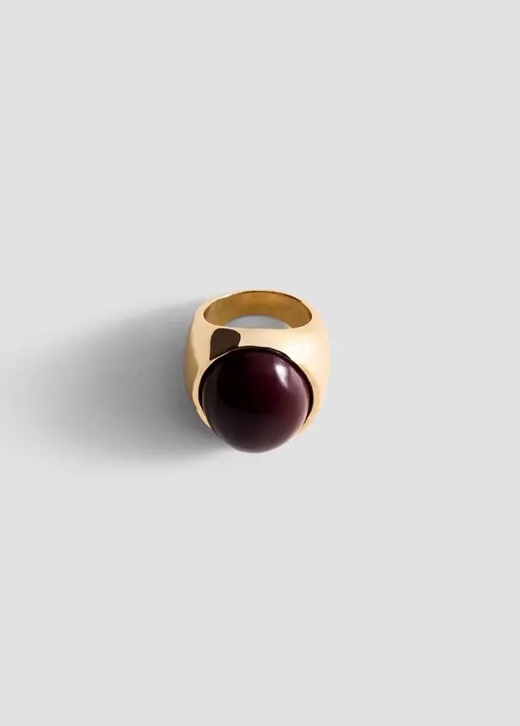 Gold Stone Ring, Gold, large image number 0