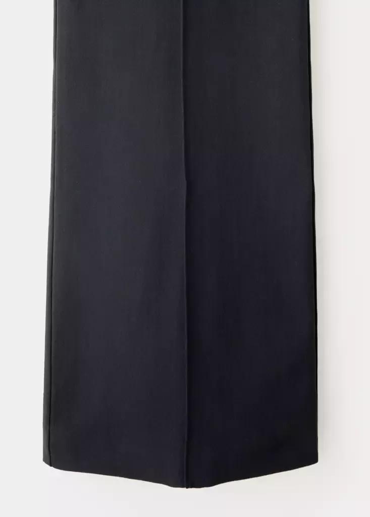Grey High-Waist Crop Trousers, Charcoal, large image number 6