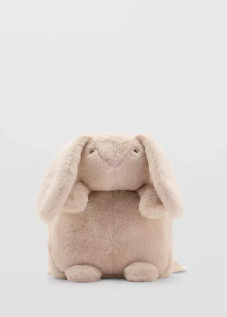 Beige Bunny Backpack, Light Pastel Brown, medium