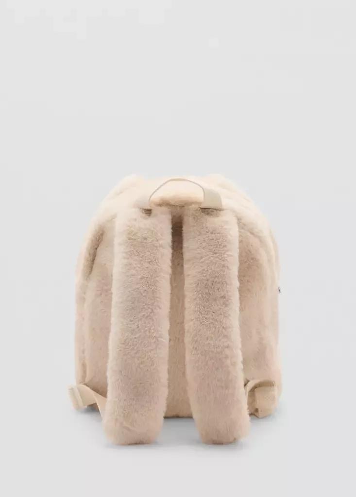 Beige Bunny Backpack, Light Pastel Brown, large image number 3