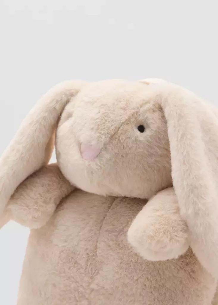 Beige Bunny Backpack, Light Pastel Brown, large image number 4