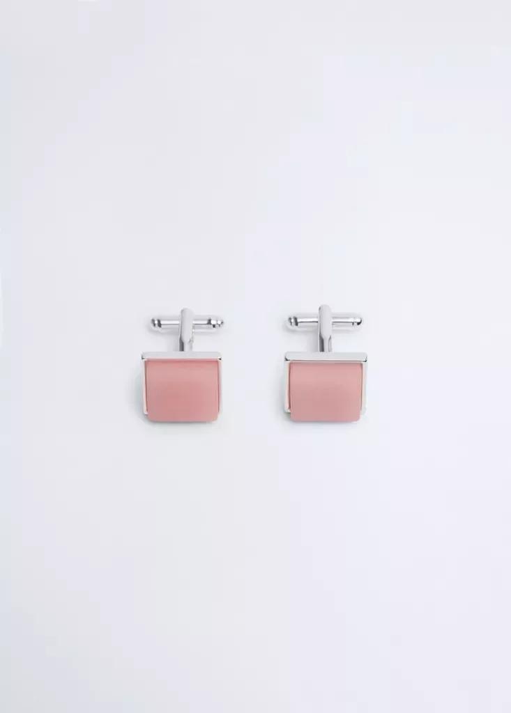 Silver Semi-Precious Stone Cufflinks, Silver, large image number 2