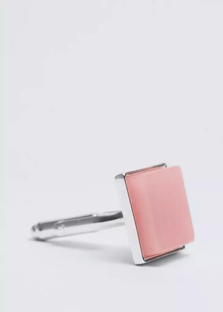 Silver Semi-Precious Stone Cufflinks, Silver, large image number 4