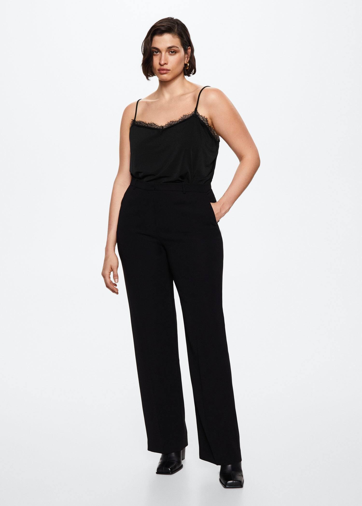 Black Lace Top, , large image number 3