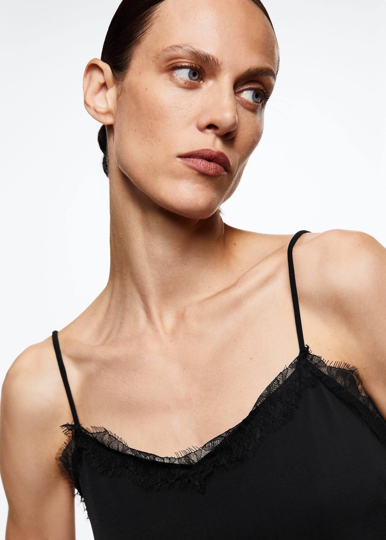 Black Lace Top, , large image number 4
