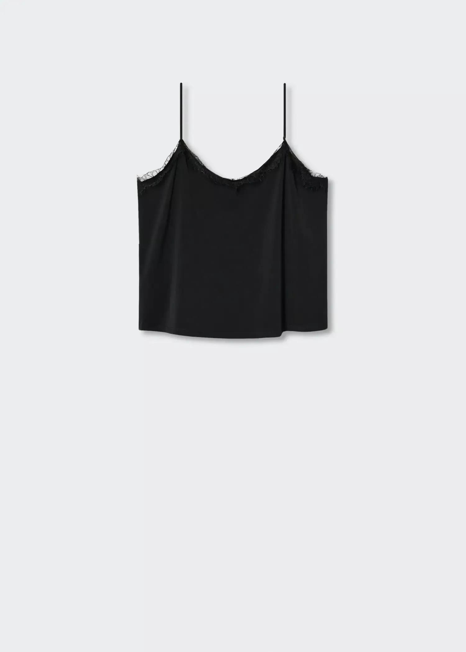 Black Lace Top, , large image number 5