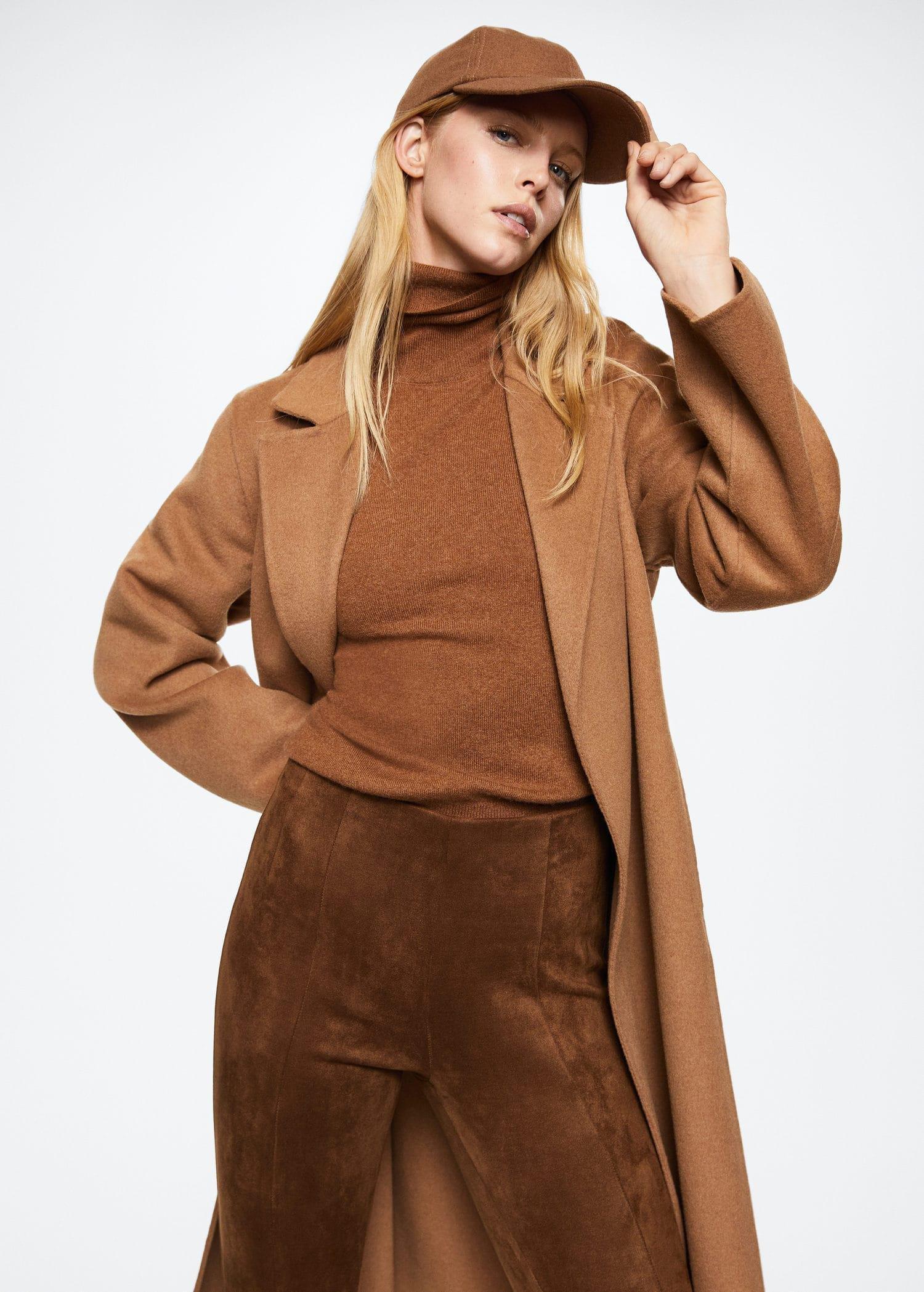 Brown Suede Leggings, , large image number 3