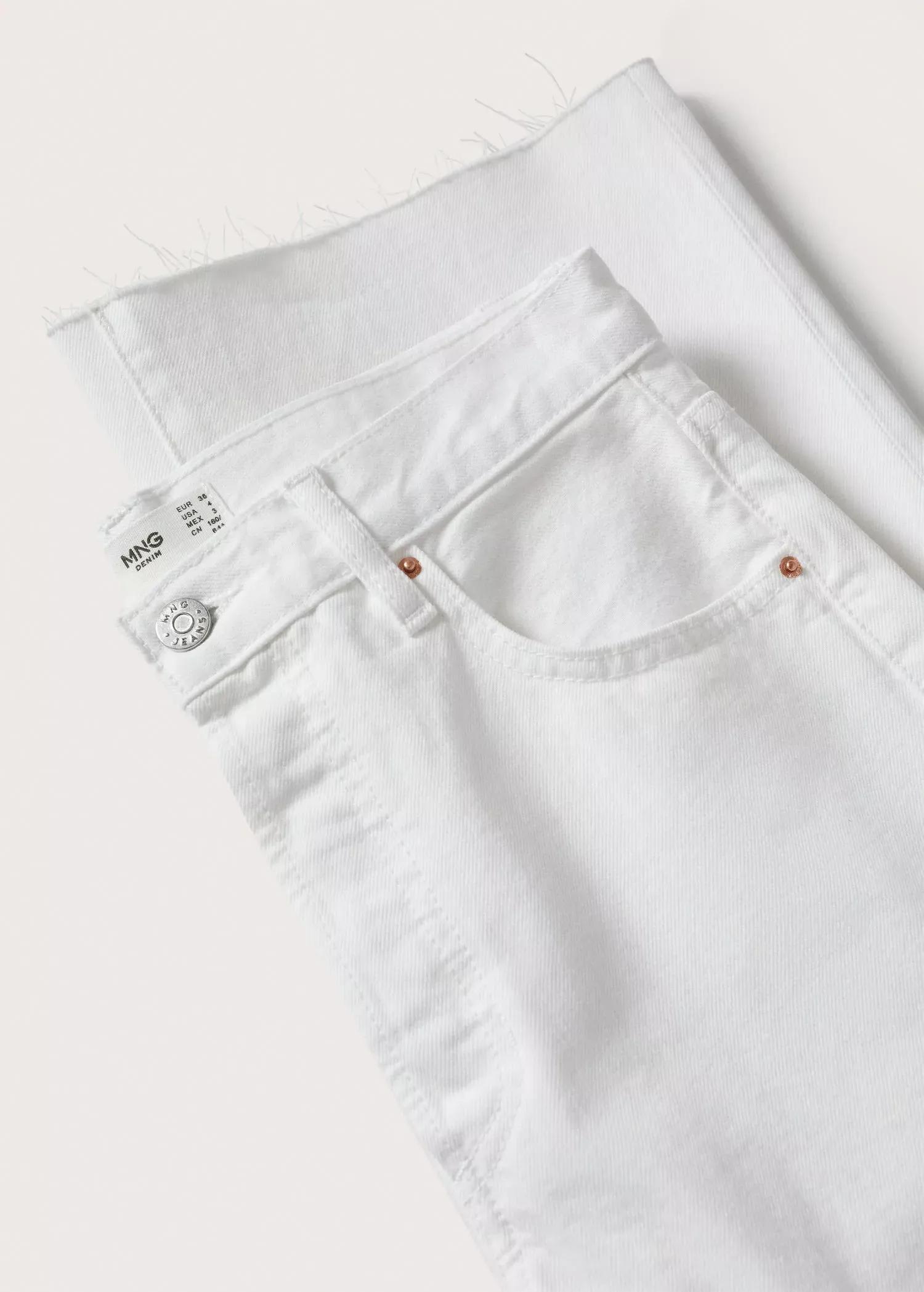 White High-Rise Wideleg Jeans, , large image number 9