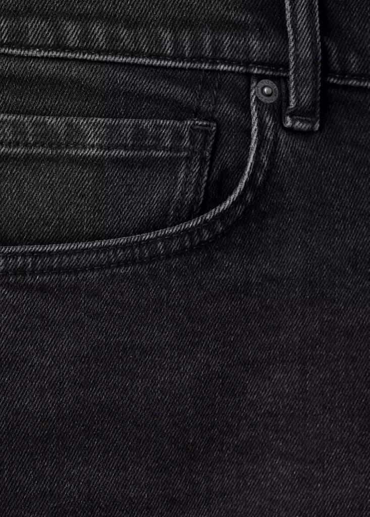 Grey Slim-Fit Turn-Up Bermuda Shorts, Open Grey, large image number 9