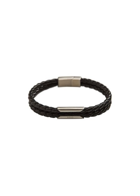 Mango - black Faux leather bracelet